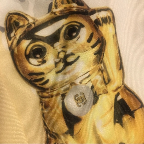 Labriells Lucky Cat Printed Mini Skirt NWT - Picture 9 of 15